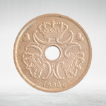 Denmark, 2 Kroner - Margrethe II, 1993, VF