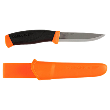 Нож MoraKNIV 11824 Companion F Orange Нерж.сталь Прорезиненная рукоять с оранжевыми накладкам