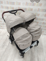 Коляска для двойни CARRELLO Connect CRL-5502 Cotton Beige