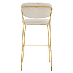 Стул барный Eirill, шенилл, серый