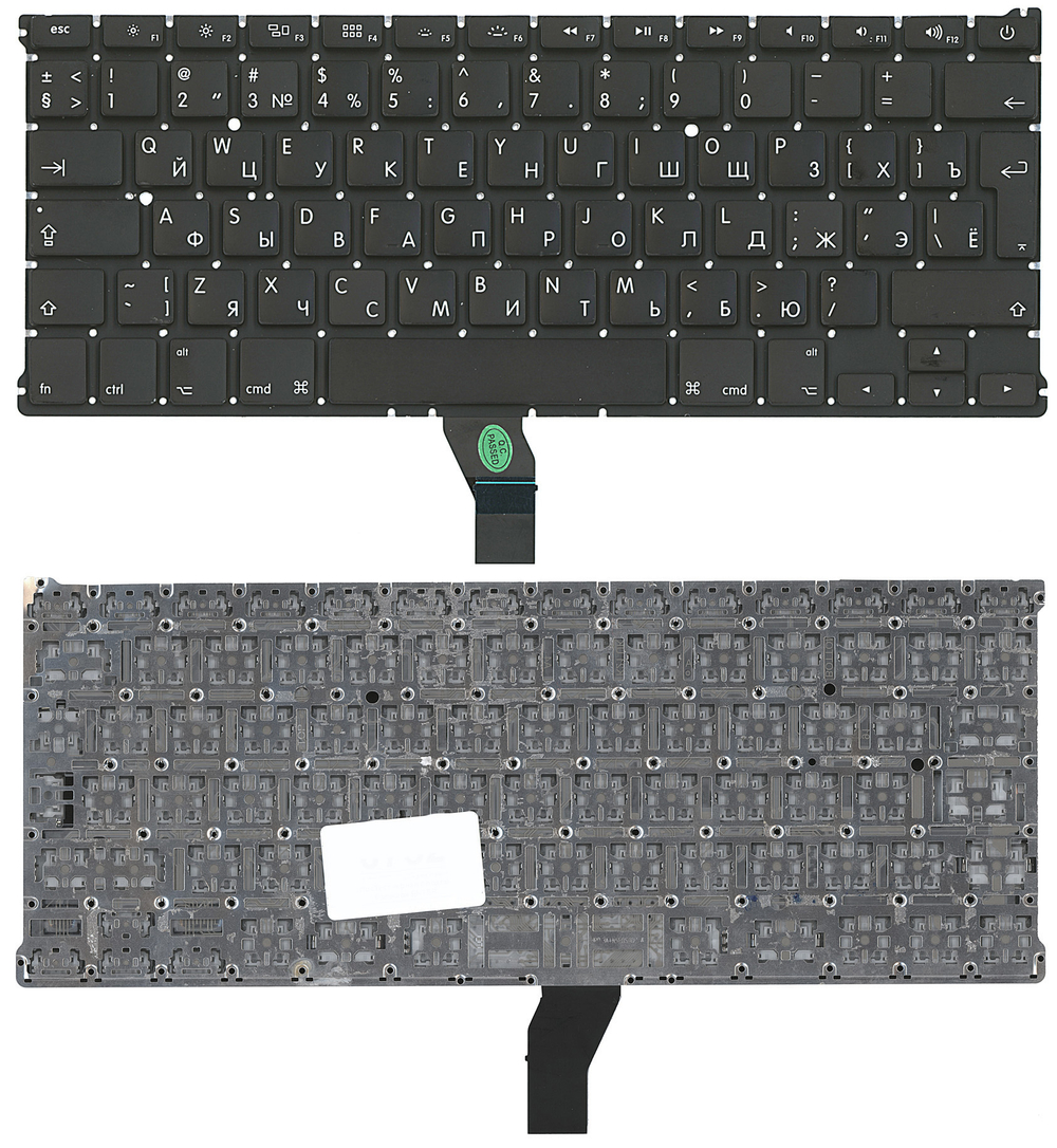 Клавиатура для ноутбука MacBook A1369 2011+  с подсветкой, большой ENTER RU