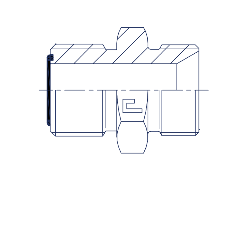 Адаптер DN20 ORFS 1.3/16 - BS 3/4