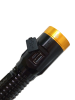 Фонарь ручной яркий многофункциональный 7LED+лазер YM-F701