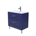 Тумба с умывальником IDDIS Oxford, напольная, 80 см, синий, OXF80N0i95K
