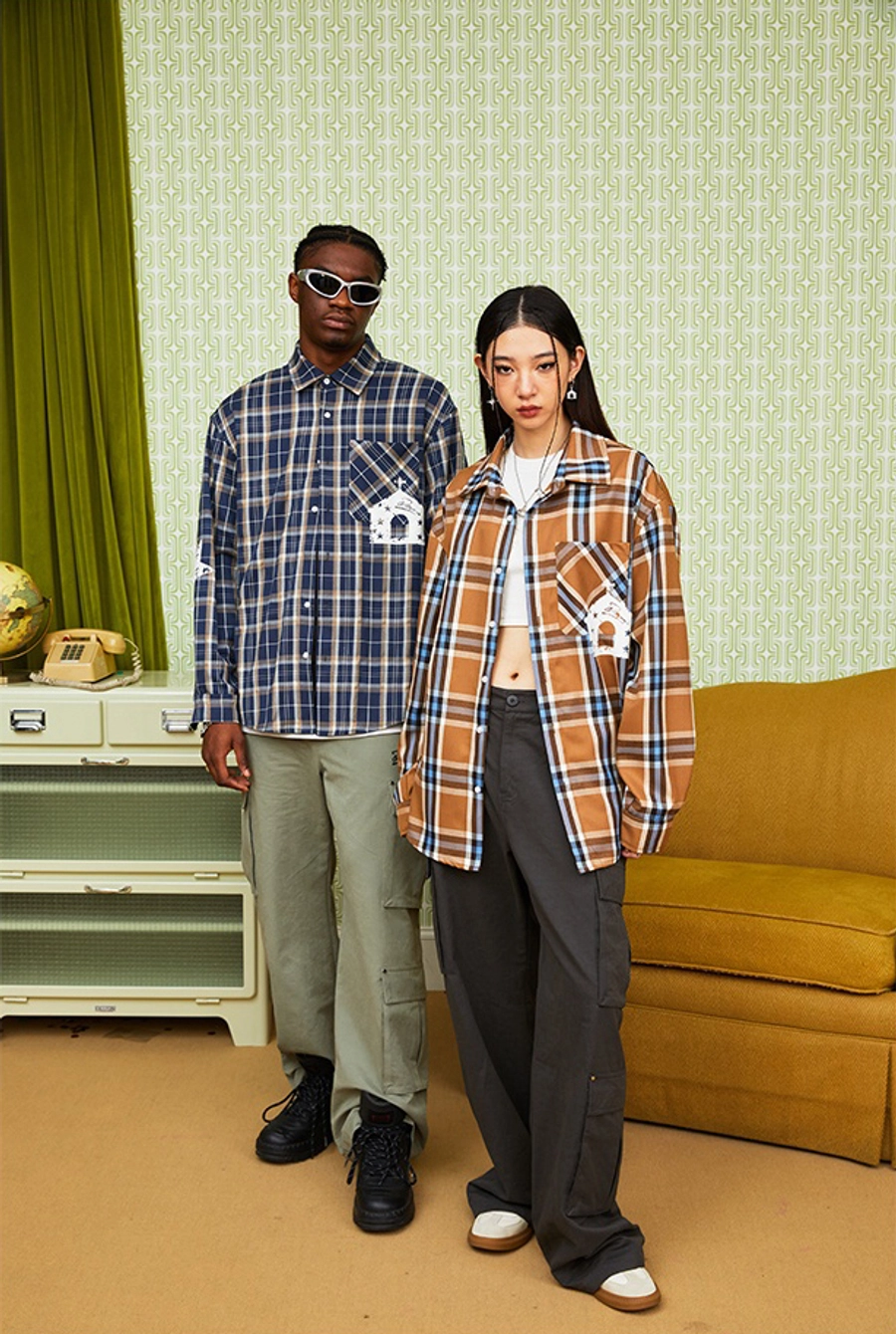 Рубашка DONSMOKE "Church Logo" Plaid Shirt