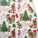 Бумага упаковочная 50х70 см «Новогодний хоровод» (1 лист)