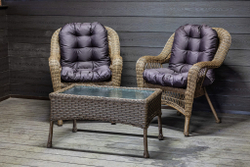 Комплект мебели из искусственного ротанга Мэдисон (Medison) Balcony Set с подушками на сидение и спинку