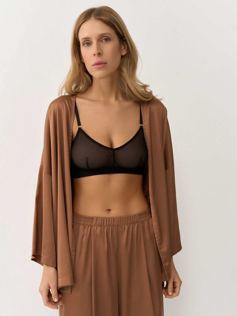 Бралетт "Черная сетка" женский