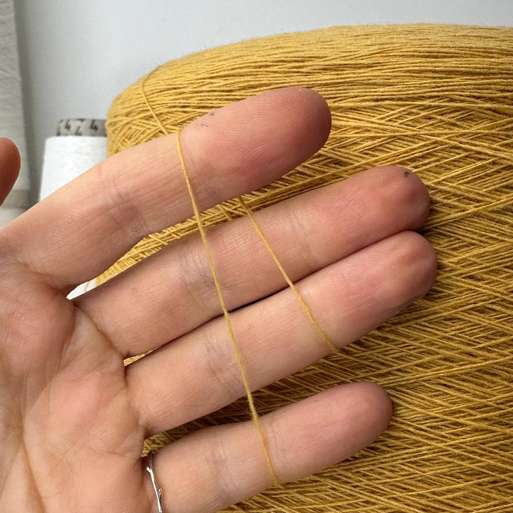 ALBANY - Lanerossi; 100% кардный меринос; 1500м/100гр; col. 64161, цвет: светло-горчичный