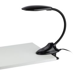 Настольный светильник ЭРА NLED-478-8W-BK светодиодный на прищепке черный