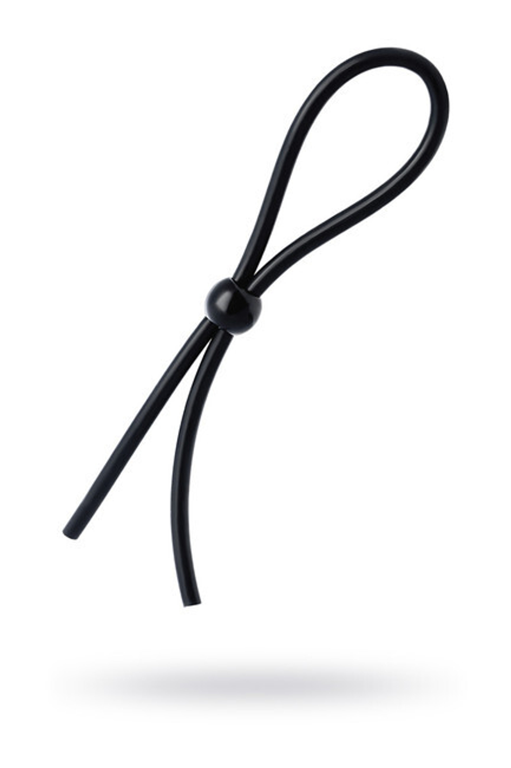 Лассо на пенис с одной бусиной A-toys (Цвет: черный)