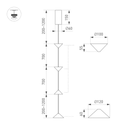 Светильник SP-CALICE-SURFACE-R120-12W Warm2700 (BK, 110 deg, 230V) (Arlight, IP20 Металл, 5 лет) 057772