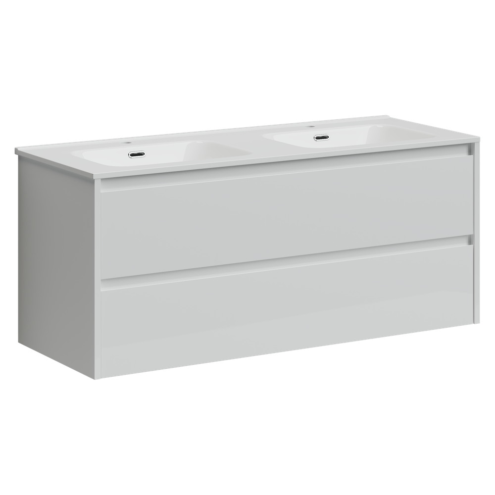 Тумба с раковиной Sancos Libra, 119 см., эмаль белый, LB120-2W