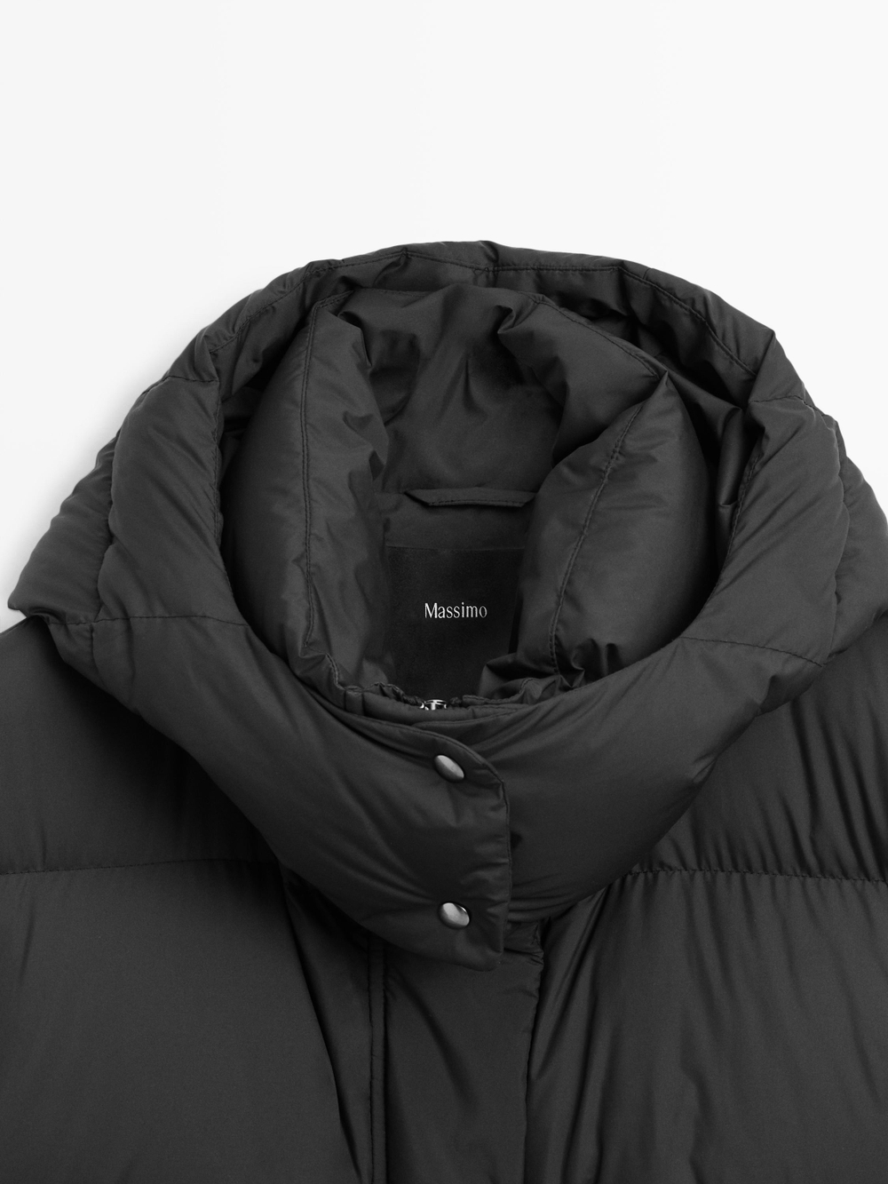 Massimo Dutti Стеганая куртка, черный