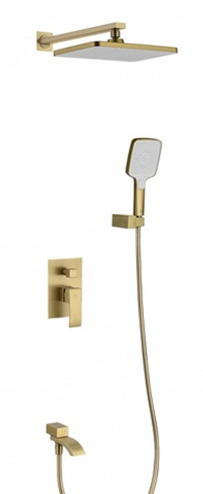 44165-S Смеситель встраиваемый для душа с 3-функ. (Мат. Золото) GANZER (6/1шт)