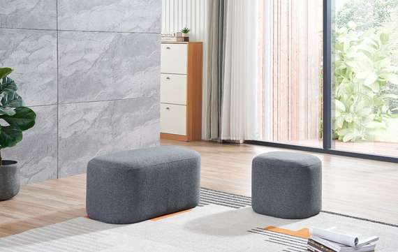 Пуф Midnight Light 40 см темно-серый