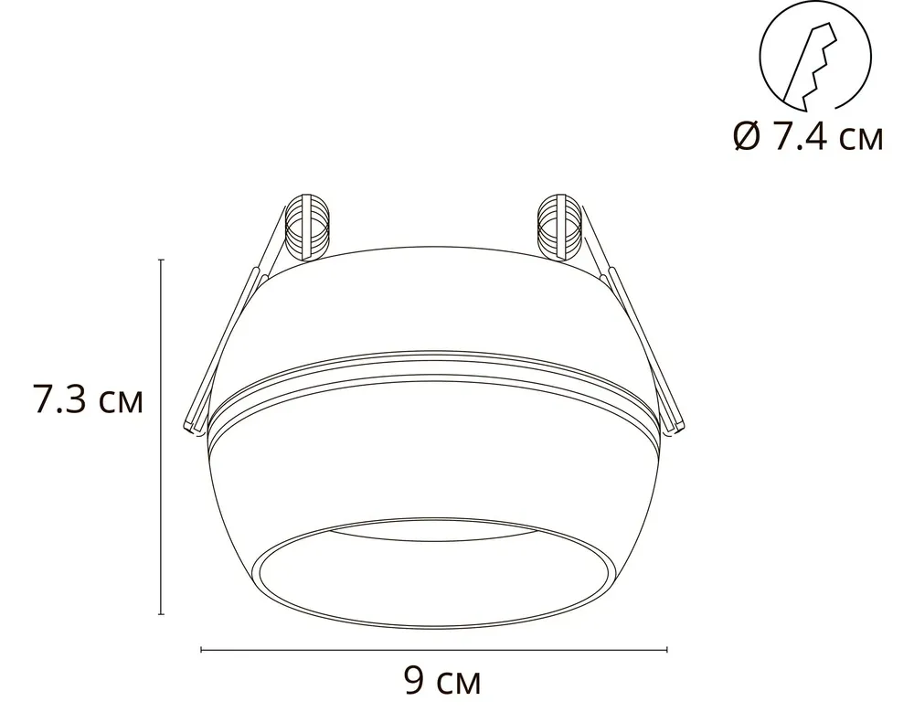 Точечный встраиваемый светильник Arte Lamp GAMBO