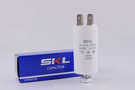 Конденсатор пусковой CBB60 4uF, 450V CAP507UN