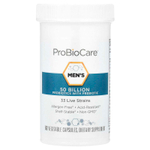 ProBioCare, пробиотики с пребиотиками для мужчин, 50 млрд, 60 растительных капсул