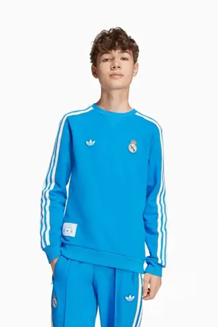 Кофта adidas Real Madrid 25/26 Terrace Icons Junior - синий