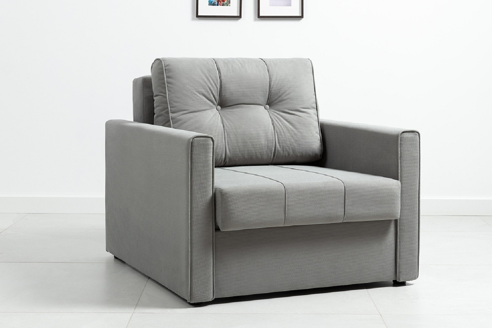 Кресло-кровать Лео Серое
