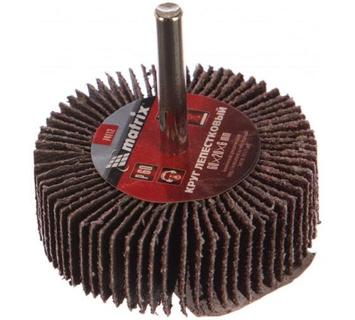 КРУГ ЛЕПЕСТКОВЫЙ MATRIX ДЛЯ ДРЕЛИ, 60Х20Х6ММ P 60 74112