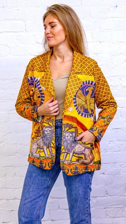 Трикотажный жакет "Мозаики Эльзаса", по мотивам  мозаик из Аббатства Мон-Сент-Одиль