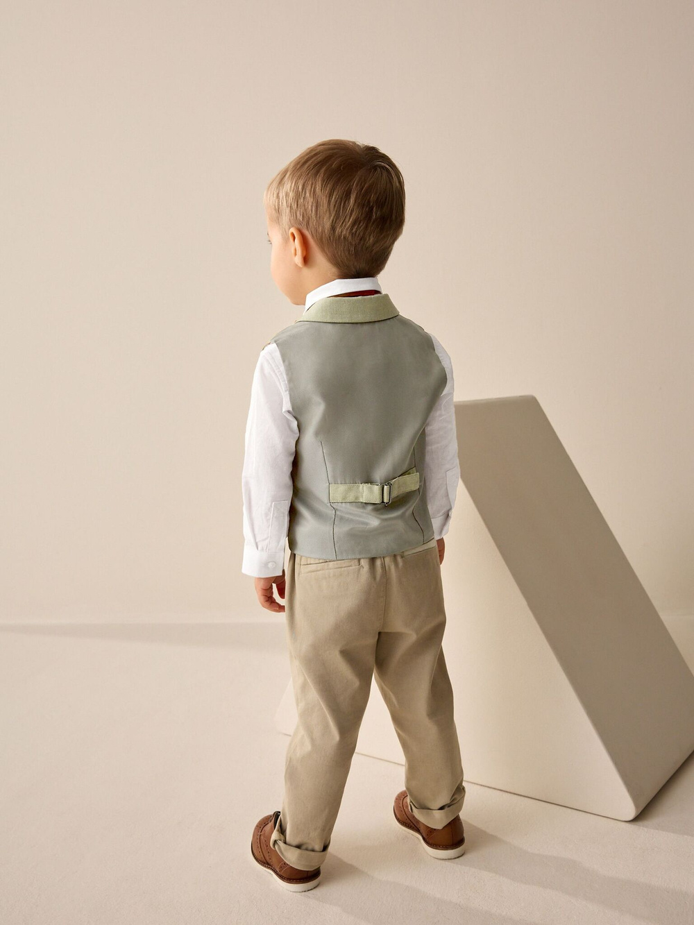 Комплект из трех предметов для мальчика Next E58-835, Зеленый, Белый