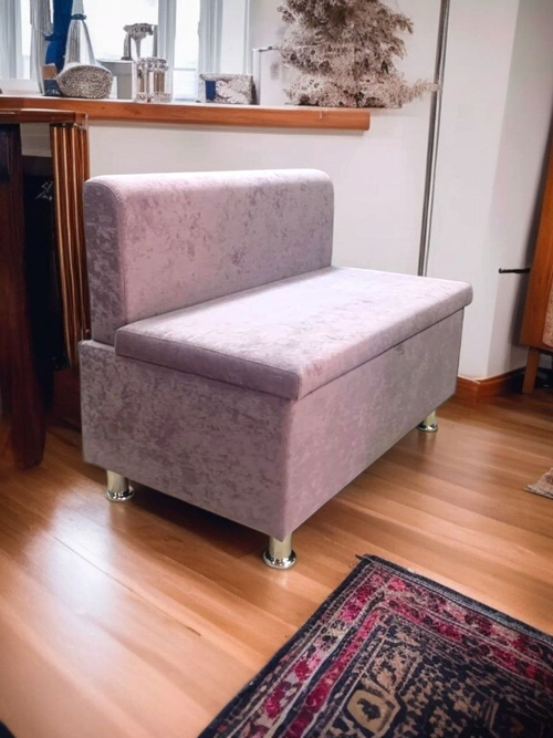 Диван Мини антивандальный флок Lilac