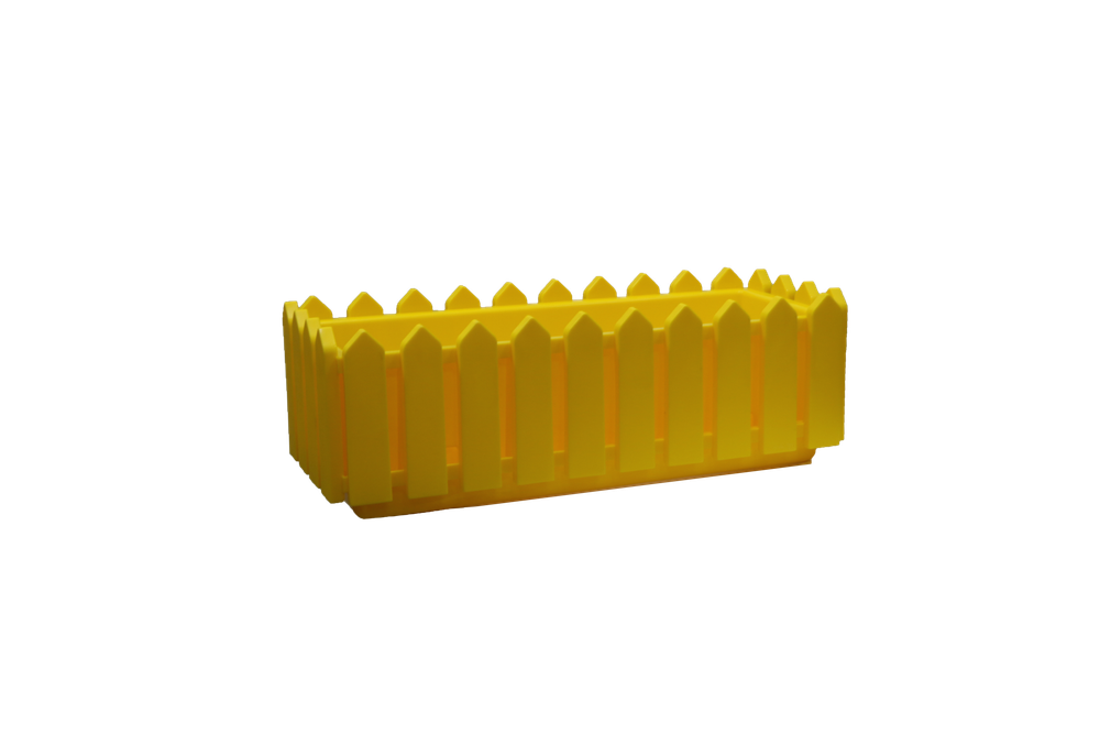 Кашпо Лардо арт.ЭП 097747 прямоугольное (в уп. 4шт) (желтое)