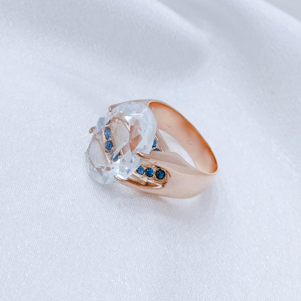 "Сияние" кольцо в золотом покрытии из коллекции "Дефиле" от Jenavi
