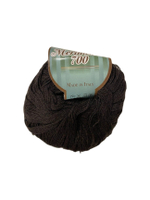 Пряжа Merinoseta (Италия.) 70% меринос 30% шелк 50г-700 м цв 827 (горький шоколад)