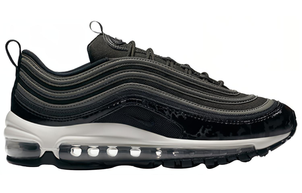 Nike Air Max 97 PRM replica black bullet non-slip lightweight low-top running shoes women's black