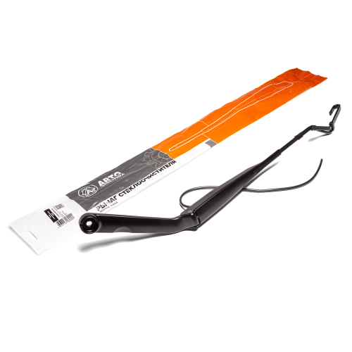 Рычаг стеклоочистителя, ГАЗ, левый, в сборе с форсункой, крюк