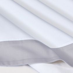 Постельное белье 2 спальное евро макси Сlaire&Caroll Frame белое с серым