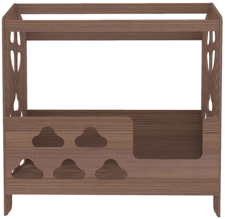 Кровать КарИВи Домик Облачко Бодего Темный