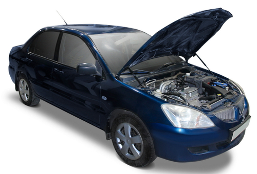 Газовые упоры капота АвтоУпор для Mitsubishi Lancer IX 2003-2010, 2 шт., UMILAN021