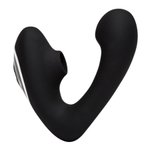 Черный вибромассажер 12,5см с двойной стимуляцией Fifty Shades of Grey Greedy Girl Duet Dual Stimulator with Clitoral Suction