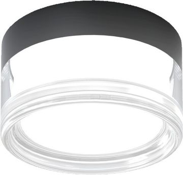 Светильник потолочный/настенный LED 9W 3000К/4000К/6000К 4048/02/01CW-IP чёрный Ekols 65 Stilfort