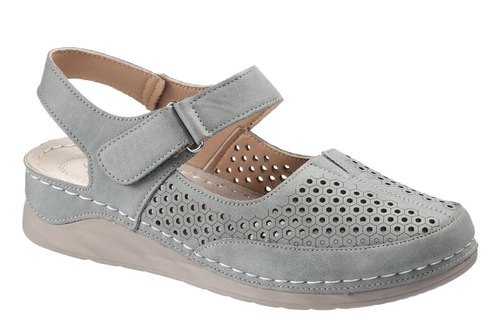 Босоножки женские Evalli CC25-306 серый (Размер: M)