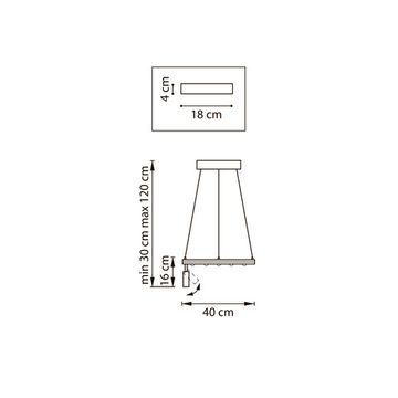 Люстра подвесная с пультом ДУ 60W 3000-6000K 740447 черный Dive Lightstar