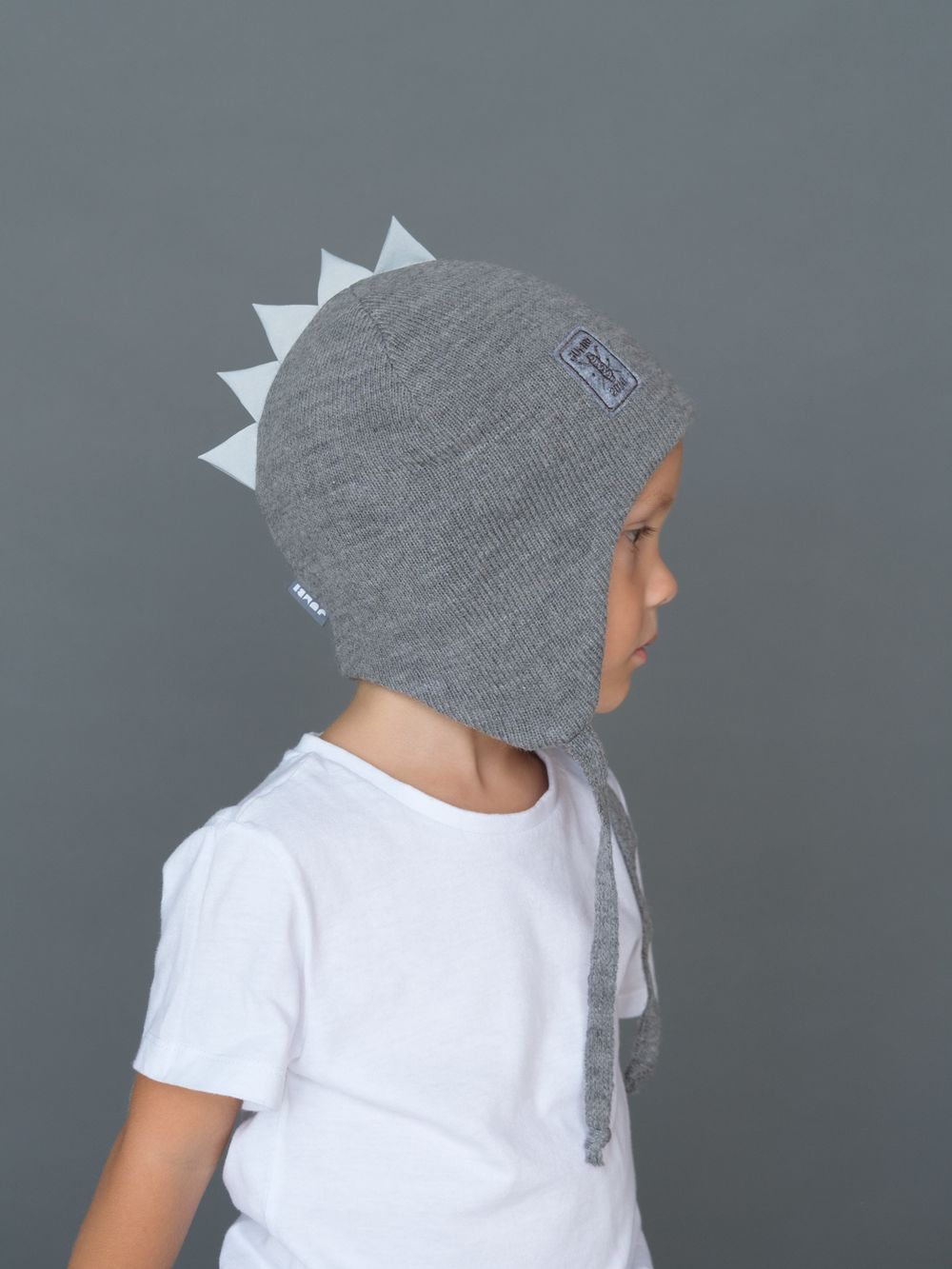 Шапка весенняя/осенняя вязаная ОРЕО (Пепельный)