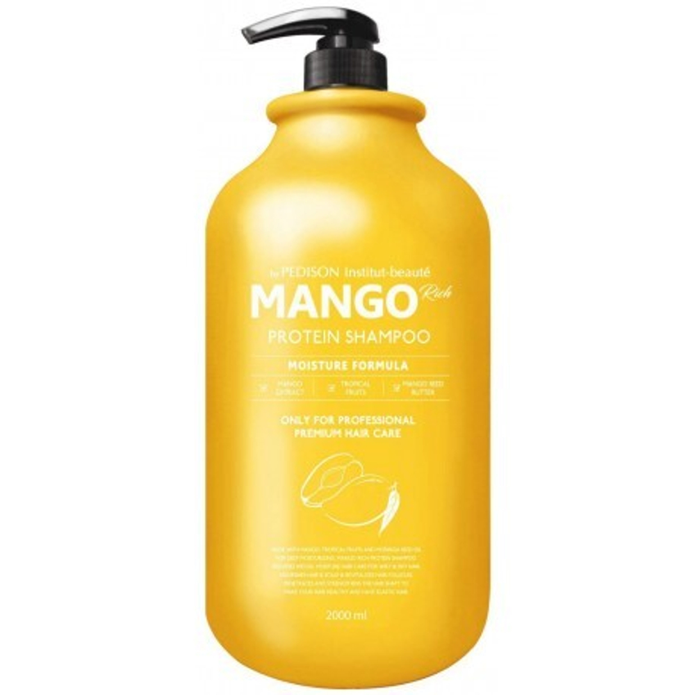 Шампунь для глубокого питания волос с маслом манго - Pedison Institut-Beaute Mango Rich Protein Hair Shampoo, 2000 мл