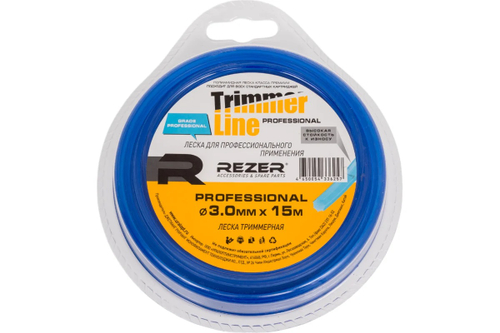 Леска PROFESSIONAL 3мм 15м симиугольная REZER