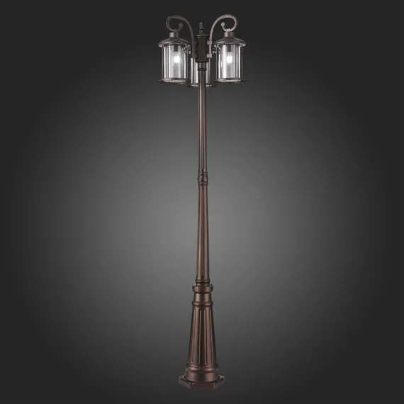 SL080.425.03 Светильник уличный наземный ST-Luce Темный кофе/Прозрачный, Темный кофе E27 3*100W LASTERO