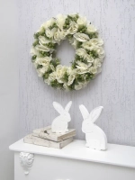 Венок цветочный для украшения интерьера 40 см