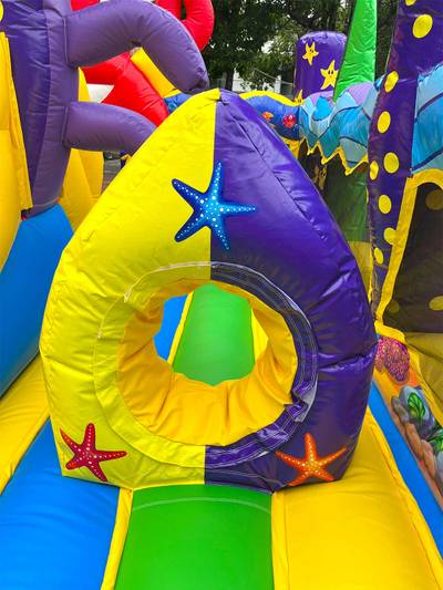 Коммерческий надувной батут «Мега риф», 12*6*6 м