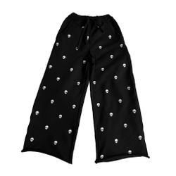 Оверсайз брюки "こんにちは" white