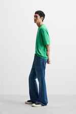 Футболка relaxed fit из ткани с эффектом потертости