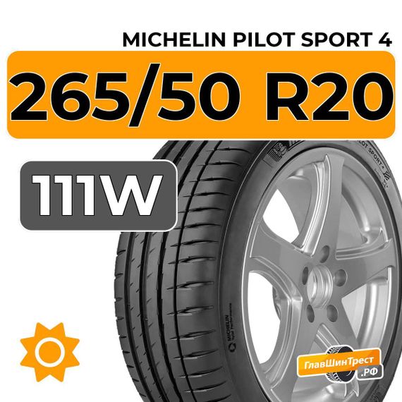 Michelin Pilot Sport 4 SUV 265/50 R20 111W XL